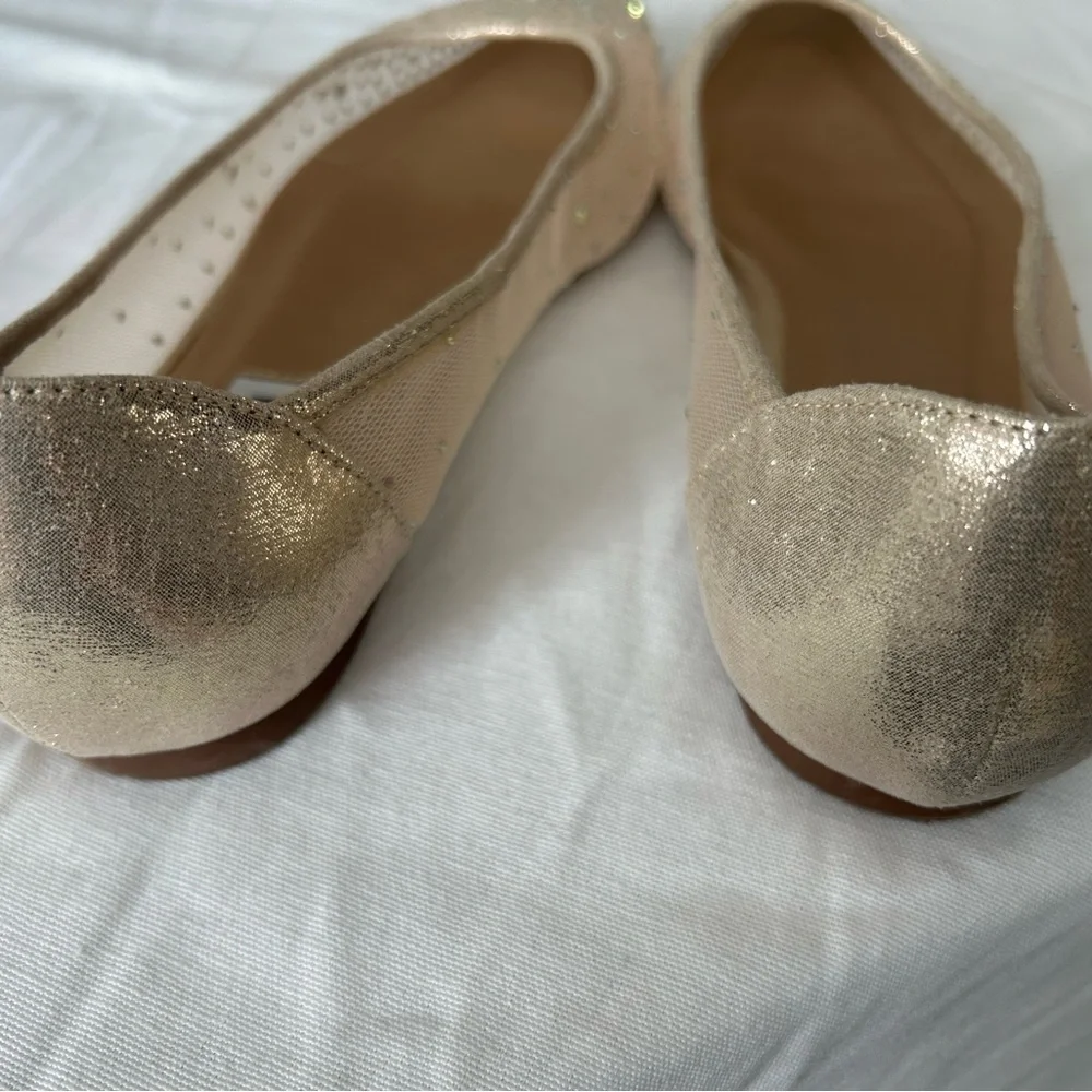 Steve Madden Women's Glittering Beige Flats - Picture 5 of 6